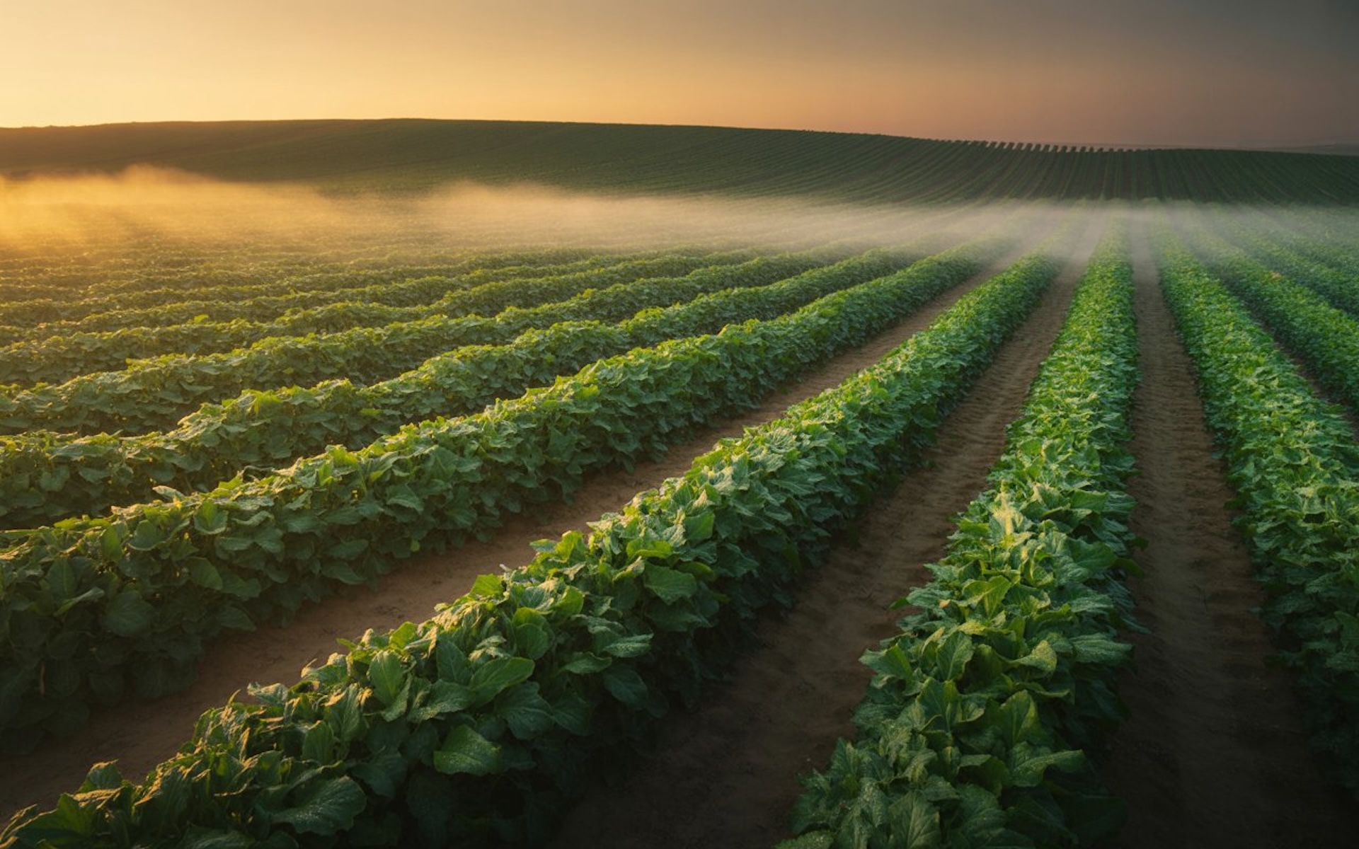 Healthy crop field